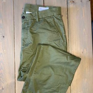 Mens pants, Gap, Essential khaki straight, Dark green, 33x32